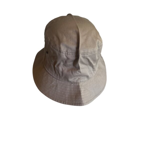 Harriton Cotton Bucket Hat Beige Unisex Utility Gorpcore Classic Minimimalist - Picture 2 of 5